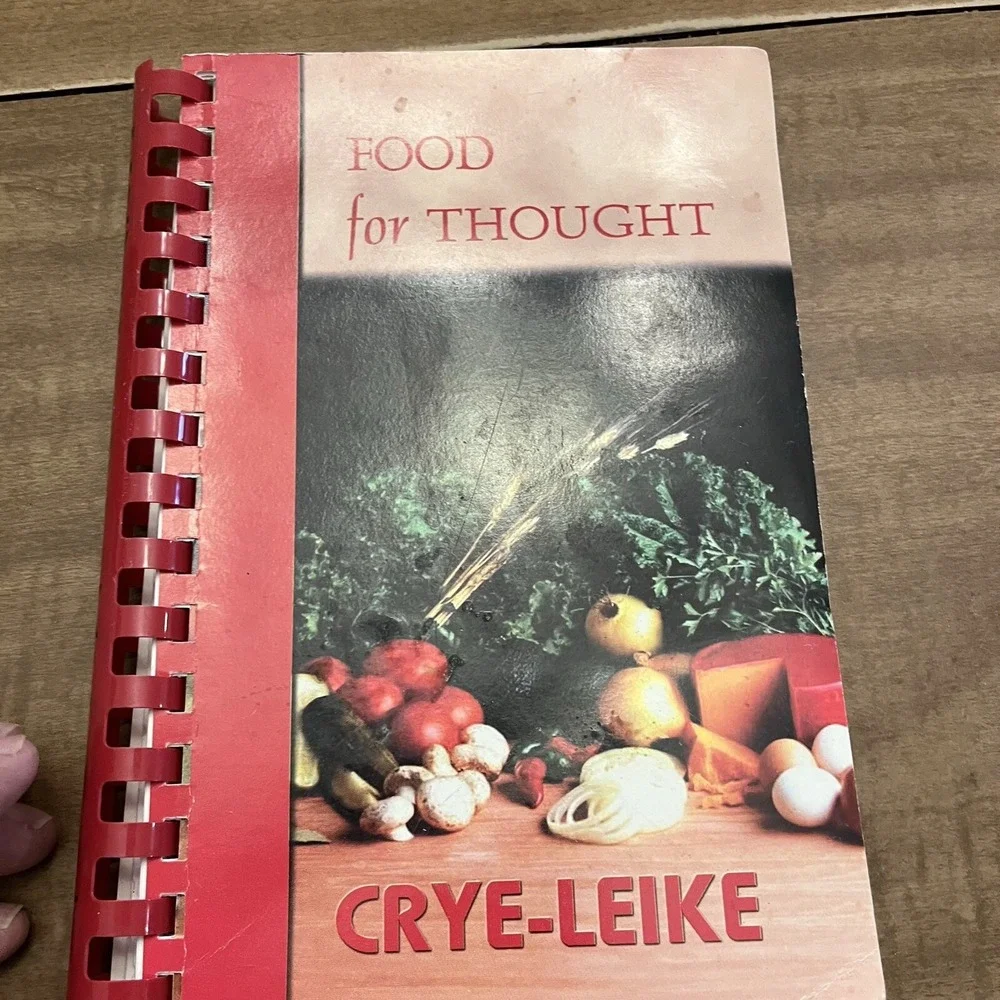 VTG Food for Thought Crye-Leike Regional Cookbook Tennessee Mid-South Comb Bound